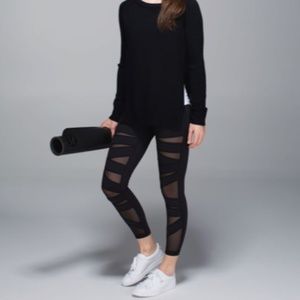 Lululemon Wunder Under Tech Mesh Hi Rise Tight Legging